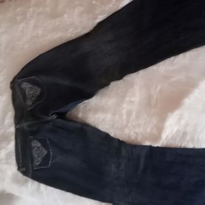 Acid wash boot cut jean